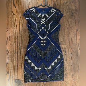 Express sequins mini dress